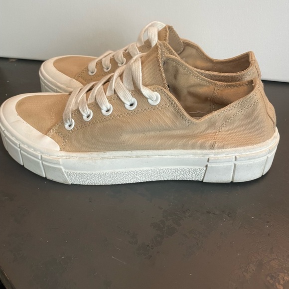 Mad Love Tan Canvas Sneakers size 9 - Picture 2 of 9